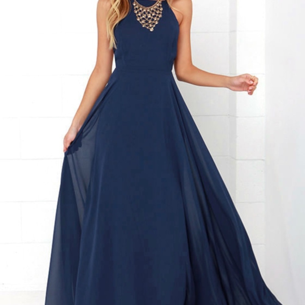 Lulus mythical kind of love navy blue size small